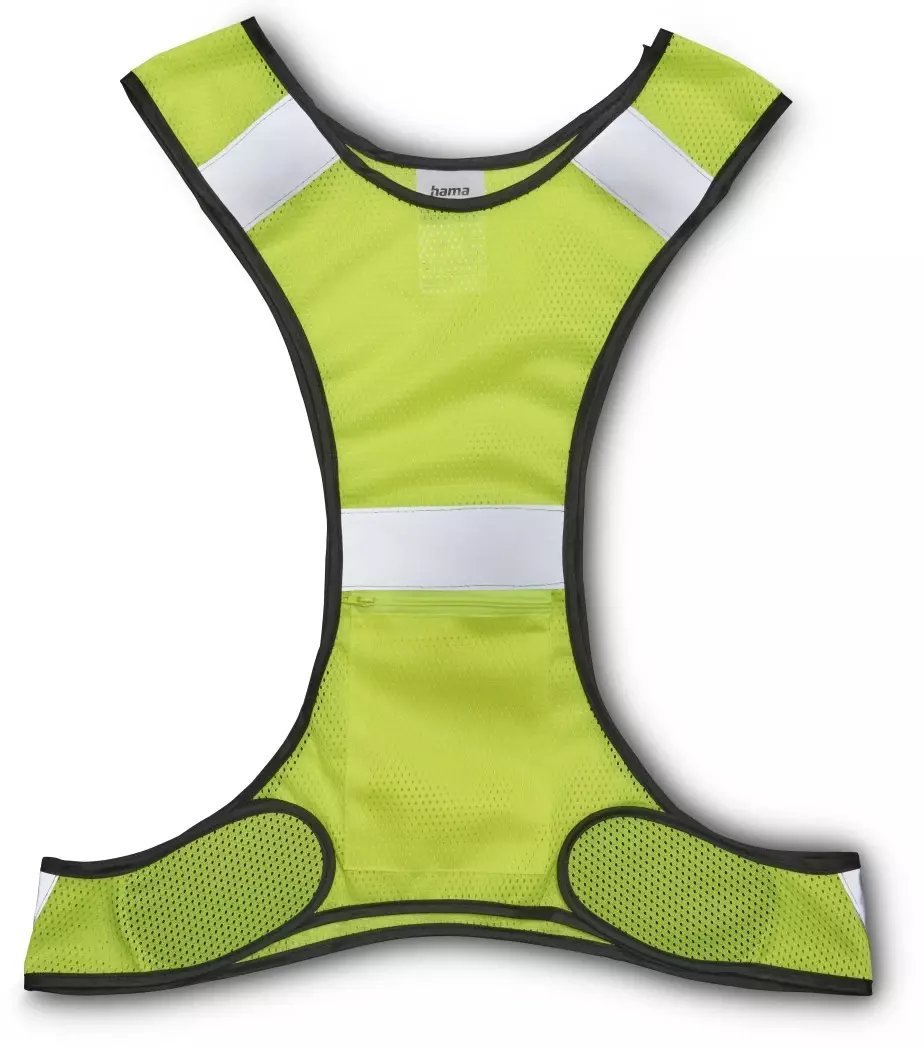 Hama HAMA ODBLASKOWA KAMIZELKA BIEGOWA Z KIESZENIĄ, ŻÓŁTA