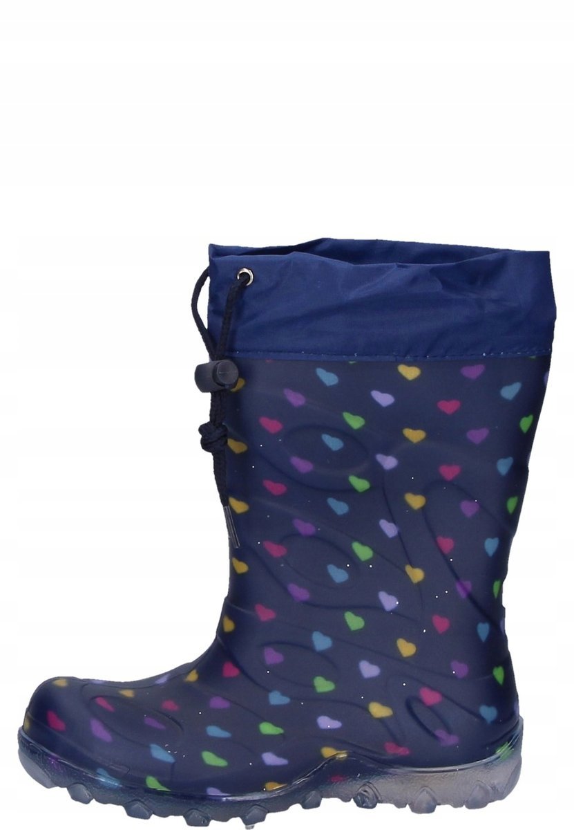 BECK KALOSZE DZIECIĘCE GRANATOWE W WIELKIE KOLOROWE SERCA 29 JŁA