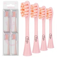 Końcówki do szczoteczek elektrycznych - 4 Końcówki do szczoteczki sonicznej Oclean X / X PRO / X10 / One / Air / Z / Z1 / F1 / FLOW / SE/ Air 2 / Endurance RÓŻOWE - Reptila - miniaturka - grafika 1