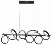 Lampy sufitowe - Lozanna - lampa wisząca LED czarny mat 343301-30 - miniaturka - grafika 1