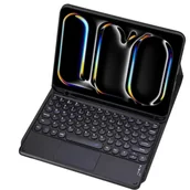 Etui do tabletów - Etui z klawiaturą Bluetooth touchpad do iPad Pro 13 Gen5 (Czarne) - miniaturka - grafika 1