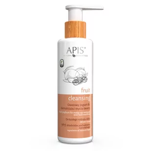 Apis APIS Fruit Cleansing Owocowy jogurt do demakijażu i mycia twarzy 150ml 63144-uniw - Kosmetyki do demakijażu - miniaturka - grafika 1