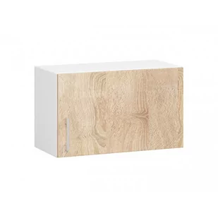 Szafka kuchenna AKORD W60 pod okap system LIMA Biała 60 cm - 1 drzwi, fronty kolor Dąb Sonoma, mat, 1 półka - 60x30,5x29 cm - Szafki kuchenne - miniaturka - grafika 1