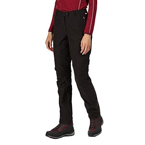Regatta Highton Winter Pants de Senderismo, Tejido Elástico Con Protección UV, Forro de Malla Abierta, Cintura Parcialmente Elástica Y Varios Bolsillos Spodnie damskie
