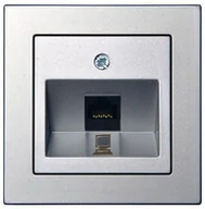 Gniazdka elektryczne - COMPUTER SOCKET ĮKL-001-01METAL EPSILON - miniaturka - grafika 1