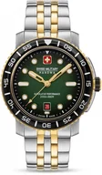 Zegarki męskie - Zestaw męski SWISS MILITARY SMWGH0001761 zielony sportowy do nurkowania - miniaturka - grafika 1