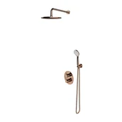 Zestawy prysznicowe - Omnires Y Zestaw prysznicowy podtynkowy termostatyczny z deszczownicą miedź SYSYT05CP - odbiór osobisty: Kraków, Warszawa - miniaturka - grafika 1