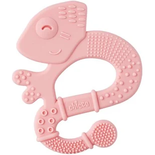 Chicco GRYZAK MIĘKKI JASZCZURKA 2M+ GIRL CHICCO Silikonowy gryzak na ząbkowanie TOW018691 - Gryzaki dla dzieci - miniaturka - grafika 1