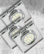 Oprawy, klosze i abażury - Candellux ZESTAW TRZECH OPRAW SS-13 CH/WH 99-48325) 99-48325 - miniaturka - grafika 1