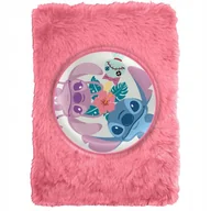 Zeszyty szkolne - notatnik pamiętnik zeszyt Stich puchaty kudłacz różowy LILO I STITCH - miniaturka - grafika 1