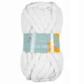 Pasmanteria - Włóczka do szydełkowania wyplatania bardzo gruba Chenille 20 mm biała #4 - miniaturka - grafika 1