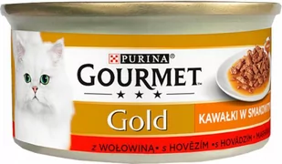 Purina Gourmet Gold Sauce Delight z wołowiną 24x85g - Mokra karma dla kotów - miniaturka - grafika 2