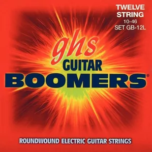 GHS Zestaw strun do gitary elektrycznej BOOMERS - 12 strun - GB-12L - Light - 010/046 CGH GB-12L - Struny gitarowe  - miniaturka - grafika 1