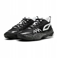Buty sportowe męskie - Buty do koszykówki męskie Puma Genetics Speckle puma black/puma white 46 Eu - miniaturka - grafika 1