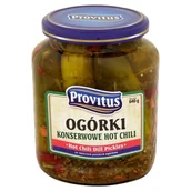 Mieszanki warzywne, sałatki - ProVitus Ogórki konserwowe chili 720 ml - miniaturka - grafika 1