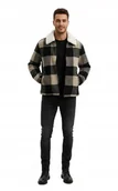 Kurtki męskie - Only & Sons Kurtka Męska Wielokolorowa W Kratę Z Wełną S K2B - miniaturka - grafika 1