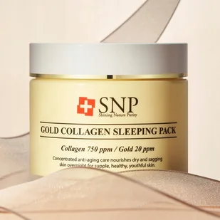 Snp Odżywczy Przeciwstarzeniowy Krem na Noc ze Złotem i Kolagenem 100 g - Kremy do twarzy - miniaturka - grafika 1