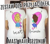 Gadżety dla niej i dla niego - Zestaw koszulek dla przyjaciółek - miniaturka - grafika 1