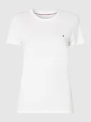 Koszulki i topy damskie - T-shirt z bawełny organicznej z wyhaftowanym logo - miniaturka - grafika 1