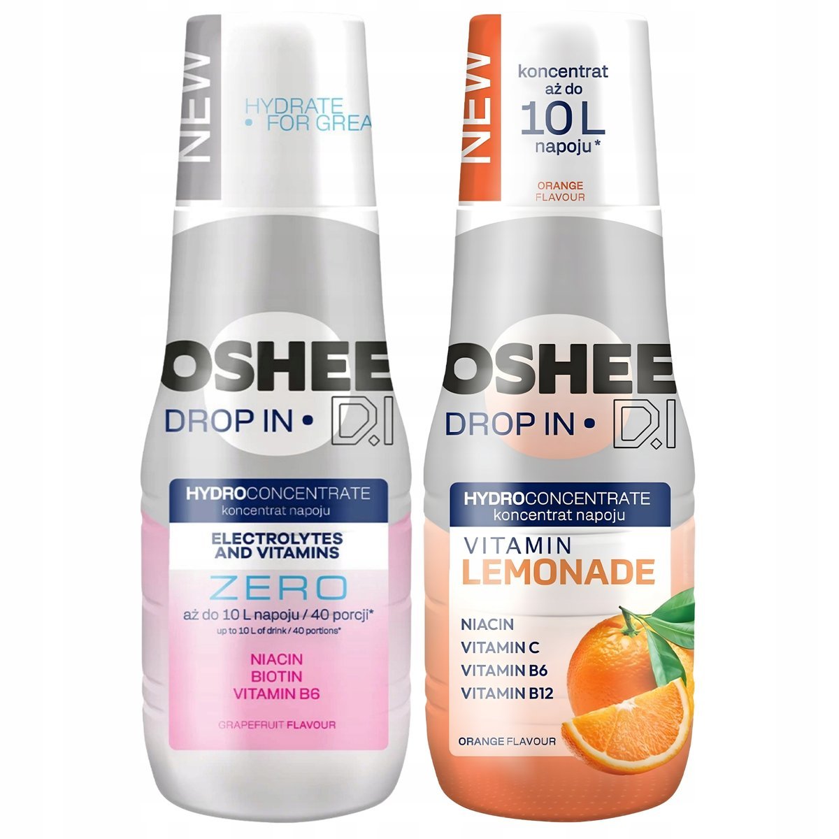 Koncentraty OSHEE Drop In Lemonade Pomarańcza + Grejpfrut Bez Cukru 500 ml