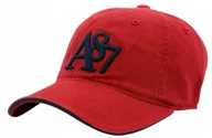 Czapki i chusty sportowe męskie - Czapka z daszkiem męska młodzieżowa Aeropostale A87 56-60cm HAFT Czerwona - miniaturka - grafika 1