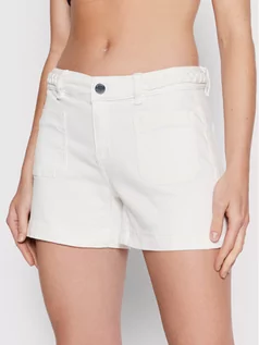Spodenki damskie - Morgan Szorty jeansowe 221-SHEVEN Biały Regular Fit - grafika 1