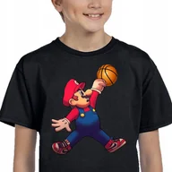 Moda i Uroda OUTLET - KOSZULKA SUPER MARIO BROS Jordan 152 CZARNA 3303 - miniaturka - grafika 1