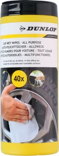 Akcesoria do mycia samochodu - Chusteczki nawilżające do czyszczenia ogólnego DUNLOP x40 - grafika 1