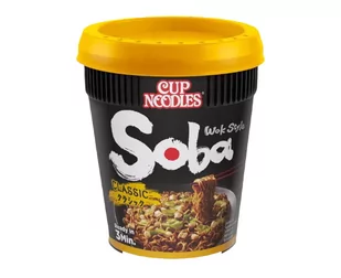 Nissin Soba kluski w kubeczku klasyczne 90g - Szybkie dania obiadowe - miniaturka - grafika 1