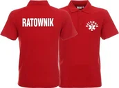 Odzież robocza - Promostars LPP - Koszulka Polo męska RATOWNIK czerwona - miniaturka - grafika 1