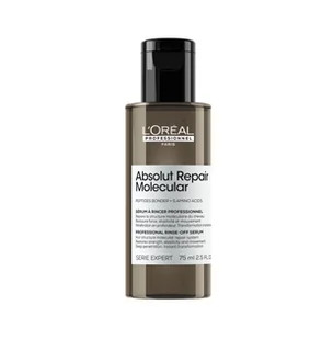 Loreal Absolut Repair Molecular Mini, serum wzmacniające strukturę włosów, do spłukiwania, 75ml travel size - Serum do włosów - miniaturka - grafika 1