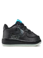 Buty dla chłopców - Nike Sneakersy Force 1 DN1436 001 Czarny - miniaturka - grafika 1