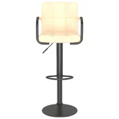 Taborety i hokery - vidaXL Lumarko Hoker, kremowy, obity aksamitem 334647 - miniaturka - grafika 1