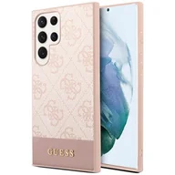 Etui i futerały do telefonów - Guess GUHCS23LG4GLPI S23 Ultra S918 różowy/pink hard case 4G Stripe Collection - miniaturka - grafika 1