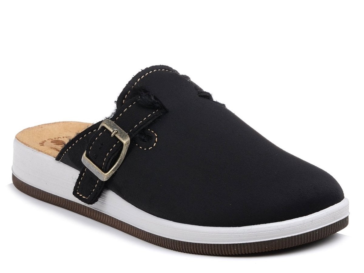 Kapcie damskie domowe ciepłe czarne Inblu CT-20-37