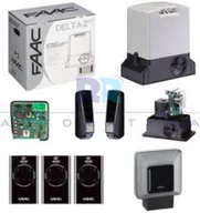 Zestawy do bram - FAAC Zestaw DELTA 2 740 230V do bram przesuwnych do 500 kg + Lampa XLED - miniaturka - grafika 1