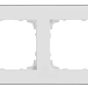 Klawisze i ramki - Ramka poczwórna Simon 55 Duo biała chrom Kontakt Simon - miniaturka - grafika 1