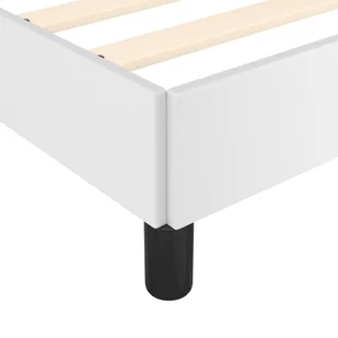 Lumarko Rama łóżka  biała  140x200 cm  obita sztuczną skórą - Łóżka - miniaturka - grafika 8