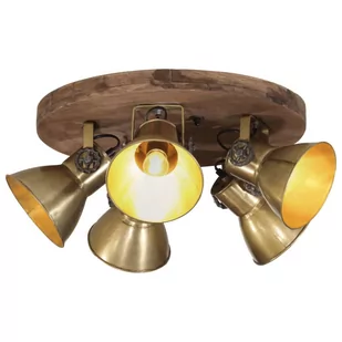 vidaXL Lampa sufitowa, 25 W, antyczny mosiądz, 50x50x25 cm, E27 - Lampy ogrodowe - miniaturka - grafika 1
