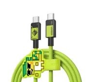 Kable USB - UGREEN L512 USB-C do USB-C Genshin Impact Series 100W 5A 1m Zielony - miniaturka - grafika 1