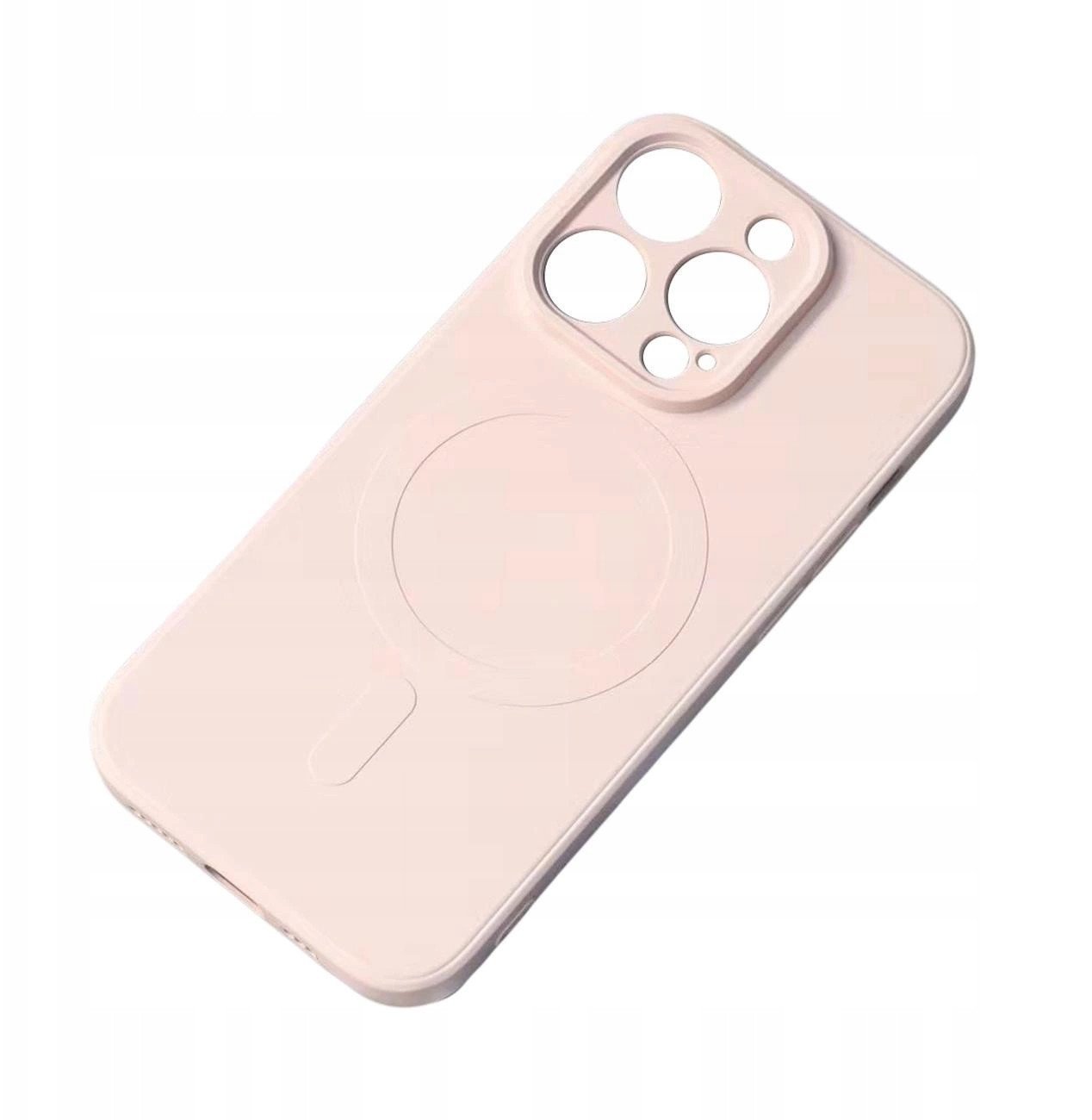 Etui Silicone Case z MagSafe na iPhone 16e - różowe