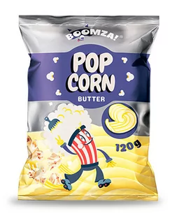 Boomza popcorn o smaku masła, 120g - Cukier i słodziki - miniaturka - grafika 1