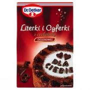 Ciasta, desery, wypieki - DR. OETKER Dekoracje do ciast Literki i Cyferki - miniaturka - grafika 1