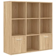 Regały - Otwarty Regał W Stylu Skandynawskim Dąb Sonoma C6-N81 - miniaturka - grafika 1