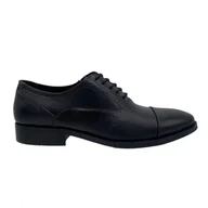 Półbuty męskie - Buty męskie półbuty eleganckie czarne skórzane ALDO Abawien Flex roz 39 - miniaturka - grafika 1