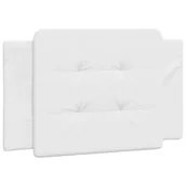 Inne meble do sypialni - vidaXL Poduszka na wezgłowie, biała, 80 cm, sztuczna skóra - miniaturka - grafika 1