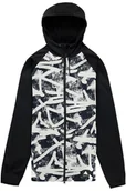 Bluzy męskie - bluza męska BURTON CROWN WEATHERPROOF FZ CITY STREETS/TRUE BLACK - miniaturka - grafika 1