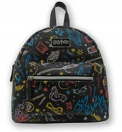 Plecaki - Plecak czarny z symbolami brodawek, Harry Potter - miniaturka - grafika 1