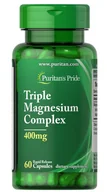 Suplementy naturalne - Puritan’s Pride, Triple Magnesium Complex 400 mg, 60 kaps. - miniaturka - grafika 1
