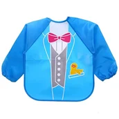 Śliniaki i fartuszki - Śliniaczek Z Rękawami Do Jedzenia, Malowania Fartuszek Do Brudnej Zabawy Śliniak Z Rękawkami Dla Dziecka Elegancik - miniaturka - grafika 1